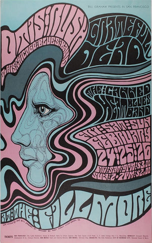 BG051 - Otis Rush and His Chicago Blues Band Poster - Fillmore Auditorium (24 - Feb - 67) Condition - 2