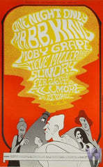 BG052 - B.B. King Postcard - Fillmore Auditorium (26 - Feb - 67) Condition - 2