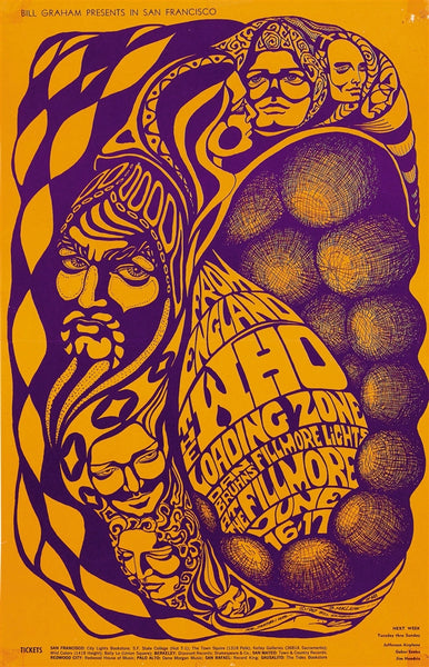 BG068 - The Who Poster - Fillmore Auditorium (16 - Jun - 67) Condition - 2