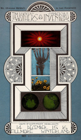 BG097 - Mothers of Invention Poster - Fillmore Auditorium (14 - Dec - 67) Condition - 1.5
