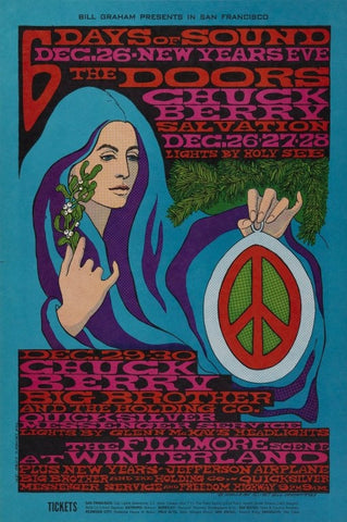 BG099 - The Doors Poster - Winterland (26 - Dec - 67) Condition - 2.5