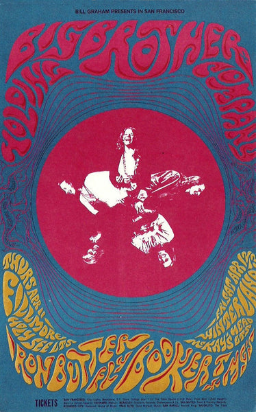 BG115 - Big Brother & The Holding Company Poster - Fillmore Auditorium (11 - Apr - 68) Condition - 1