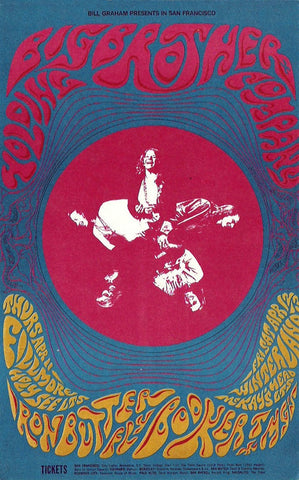 BG115 - Big Brother & The Holding Company Poster - Fillmore Auditorium (11 - Apr - 68) Condition - 1