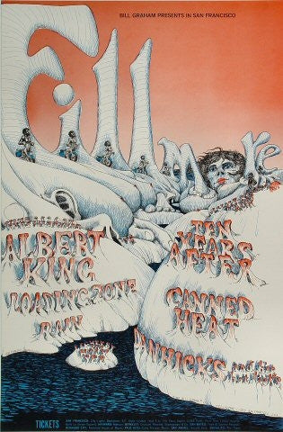 BG126 - Albert King Poster - Fillmore Auditorium (25 - Jun - 68) Condition - 2.0