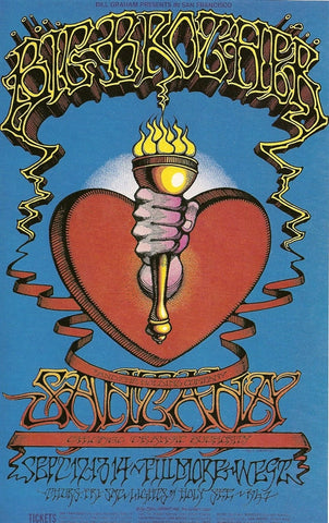BG136 - Big Brother & The Holding Company Poster - Fillmore Auditorium (12 - Sep - 68) Condition - 1