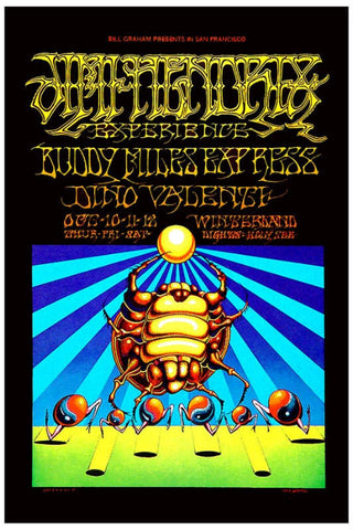 BG140 - Jimi Hendrix Experience Poster - Winterland (10 - Oct - 68) Condition - 1