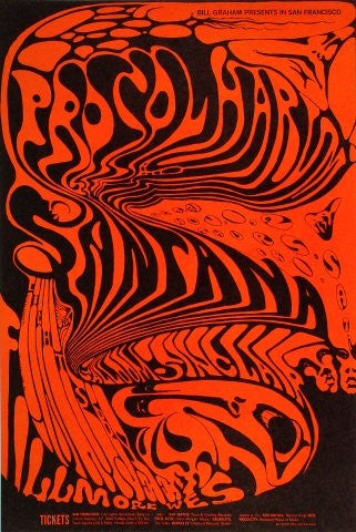 BG143 - Procul Harum Poster - Fillmore Auditorium (31 - Oct - 68) Condition - 1