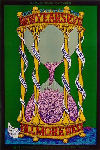 BG153 - Vanilla Fudge Poster - Fillmore Auditorium (31 - Dec - 68) Condition - 1