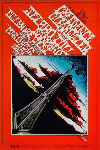 BG164 - Creedence Clearwater Revival Poster - Fillmore Auditorium (13 - Mar - 69) Condition - 1