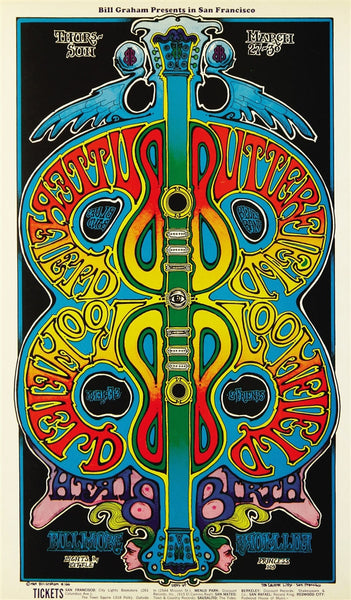BG166 - Butterfield Blues Band Poster - Fillmore Auditorium (27 - Mar - 69) Condition - 1