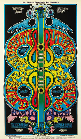 BG166 - Butterfield Blues Band Poster - Fillmore Auditorium (27 - Mar - 69) Condition - 1