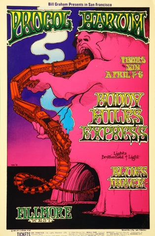 BG167 - Procul Harum Poster - Fillmore Auditorium (03 - Apr - 69) Condition - 1