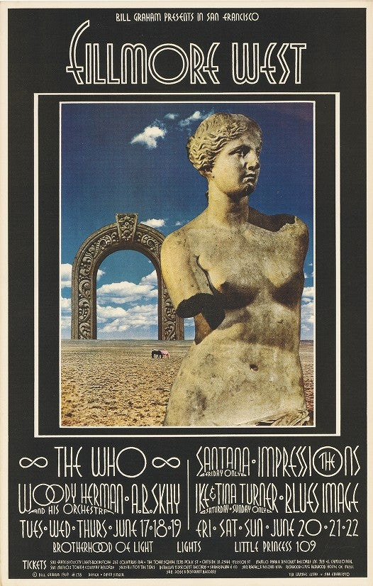 BG178 - The Who Poster - Fillmore Auditorium (17 - Jun - 69) Condition - 1.5