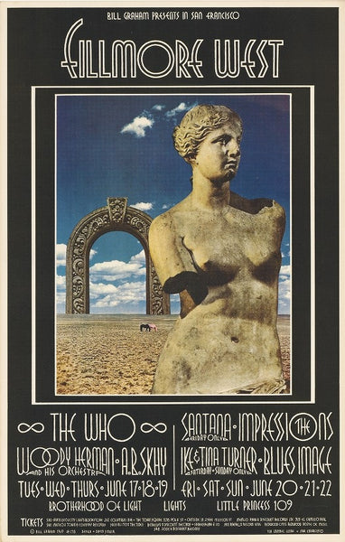 BG178 - The Who Poster - Fillmore Auditorium (17 - Jun - 69) Condition - 1.5