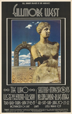 BG178 - The Who Poster - Fillmore Auditorium (17 - Jun - 69) Condition - 1.5
