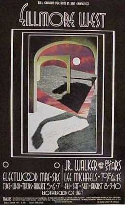 BG185 - Fleetwood Mac Poster - Fillmore Auditorium (05 - Aug - 69) Condition - 1