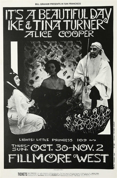 BG198 - It's a Beautiful Day Poster - Fillmore Auditorium (30 - Oct - 69) Condition - 1.5