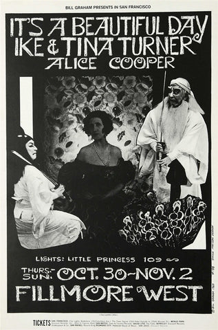 BG198 - It's a Beautiful Day Poster - Fillmore Auditorium (30 - Oct - 69) Condition - 1.5