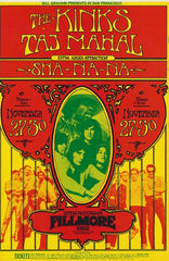 BG204 - Kinks Poster - Fillmore Auditorium (27 - Nov - 69) Condition - 1