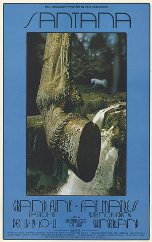 BG207 - Santana Poster - Winterland (18 - Dec - 69) Condition - 1