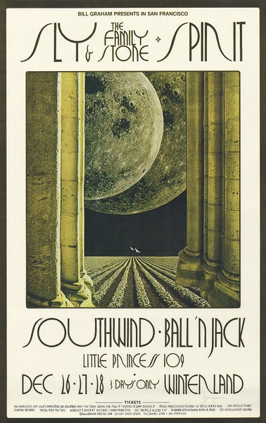 BG208 - Sly & the Family Stone Poster - Winterland (26 - Dec - 69) Condition - 2