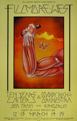 BG223 - Ten Years After Poster - Fillmore Auditorium (12 - Mar - 70) Condition - 1