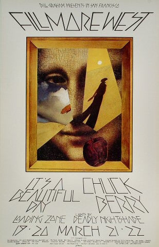 BG224 - It's a Beautiful Day Poster - Fillmore Auditorium (19 - Mar - 70) Condition - 1