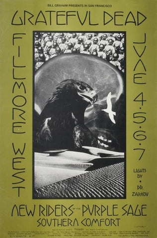 BG237 - The Grateful Dead Poster - Fillmore Auditorium (04 - Jun - 70) Condition - 1.5