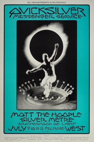 BG242 - Quicksilver Messenger Service Poster - Fillmore Auditorium (09 - Jul - 70) Condition - 1