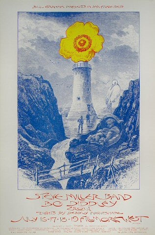 BG243 - Steve Miller Blues Band Poster - Fillmore Auditorium (16 - Jul - 70) Condition - 1