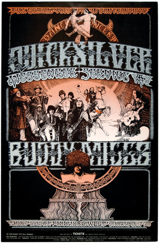 BG249 - Quicksilver Messenger Service Poster - Fillmore Auditorium (17 - Sep - 70) Condition - 1