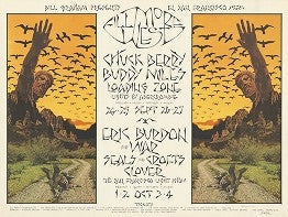 BG250 - Chuck Berry Poster - oversize - Fillmore Auditorium (24 - Sep - 70) Condition - 1