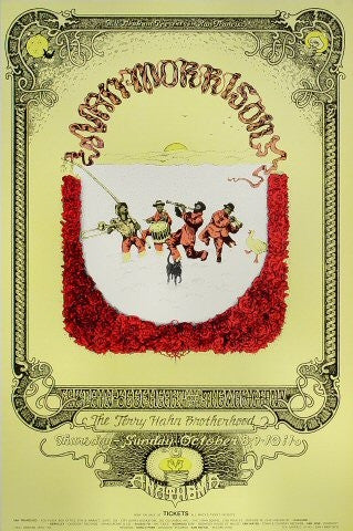 BG251 - Van Morrison Poster - Fillmore Auditorium (08 - Oct - 70) Condition - 1.5