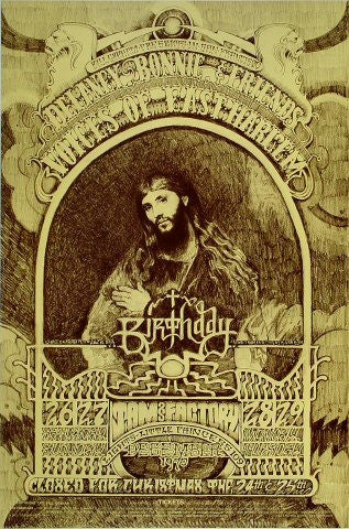 BG262 - Delaney and Bonnie Poster - Fillmore Auditorium (26 - Dec - 70) Condition - 1.5