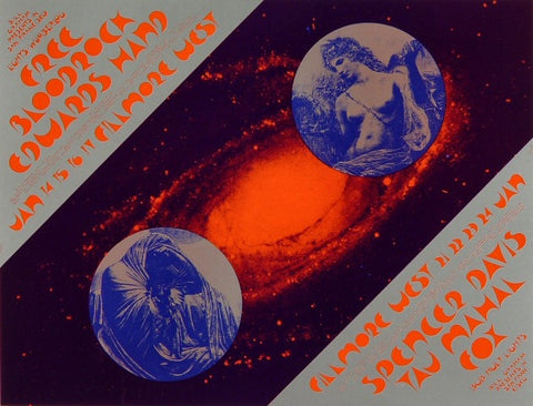 BG266 - 267 - Free Poster - oversize - Fillmore Auditorium (14 - Jan - 71) Condition - 1