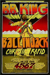 BG269 - B.B. King Poster - Fillmore Auditorium (04 - Feb - 71) Condition - 1.5