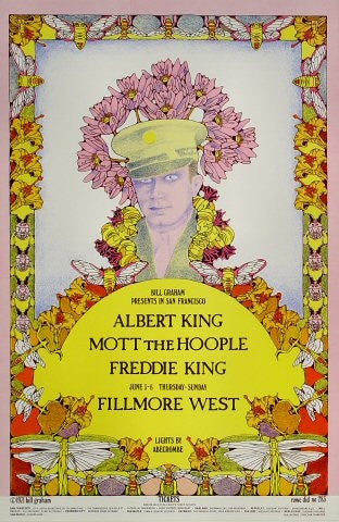 BG283 - Albert King Poster - Fillmore Auditorium (03 - Jun - 71) Condition - 1