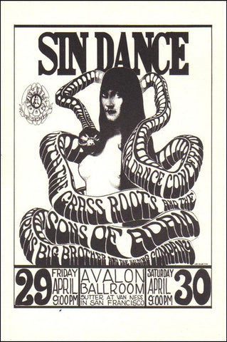 FD006 - Grass Roots Handbill - Avalon Ballroom (29 - Apr - 66) Condition - 1