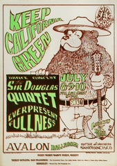 FD016 - Sir Douglas Quintet Poster - Avalon Ballroom (08 - Jul - 66) Condition - 2