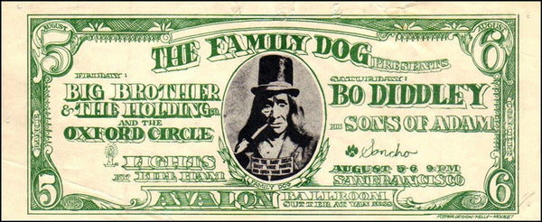 FD019 - Big Brother & The Holding Company Handbill - Uncut Sheet of 2 - Avalon Ballroom (05 - Aug - 66) Condition - 1.5