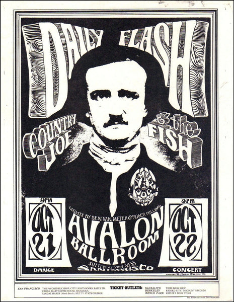 FD031 - Daily Flash Handbill - B/W - Avalon Ballroom (21 - Oct - 66) Condition - 1.5