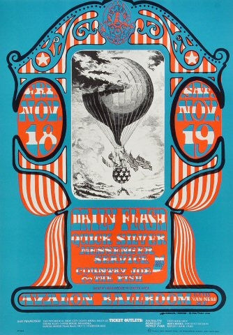 FD035 - Daily Flash Poster - new price - Avalon Ballroom (18 - Nov - 66) Condition - 1.5