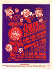 FD036 - Quicksilver Messenger Service Handbill - Avalon Ballroom (25 - Nov - 66) Condition - 1.5