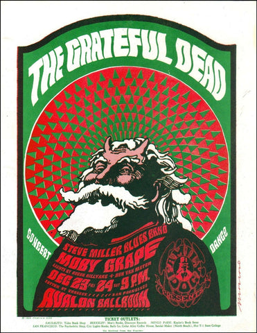 FD040 - The Grateful Dead Handbill - Avalon Ballroom (23 - Dec - 66) Condition - 1