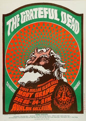 FD040 - The Grateful Dead Poster - Avalon Ballroom (23 - Dec - 66) Condition - 1