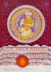 FD044 - Miller Blues Band Postcard - Avalon Ballroom (20 - Jan - 67) Condition - 1