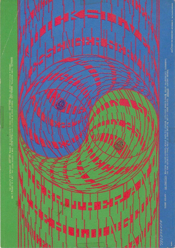 FD068 - Quicksilver Messenger Service Postcard - Avalon Ballroom (29 - Jun - 67) Condition - 1