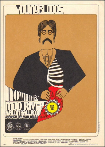 FD091 - The Youngbloods Postcard - Avalon Ballroom (10 - Nov - 67) Condition - 1