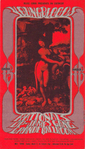 GB28 - Scott Richard Case Postcard - Grande Ballroom (06 - Oct - 67) Condition - 1