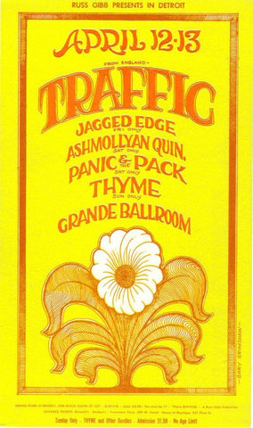 GB31 - B.B. King Postcard - Grande Ballroom (06 - Sep - 68) Condition - 2